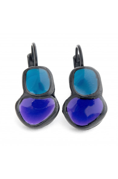 TJ-e100B2 purple/turquoise top