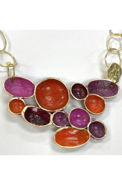 Dora fuchsia N6 - necklace