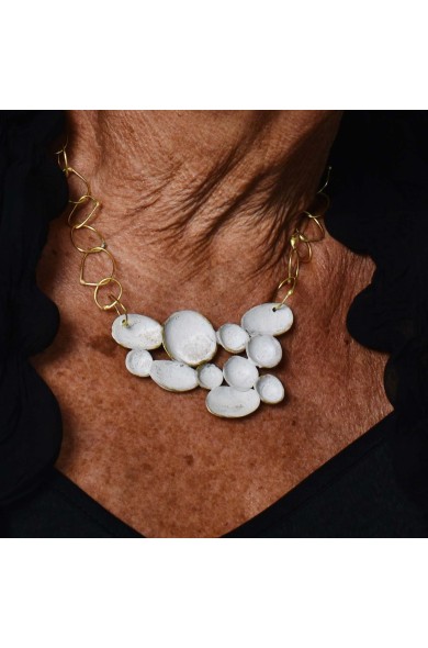 Dora white N6 - necklace