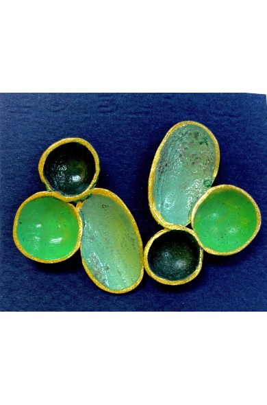 DORA green sEODE2 - earrings