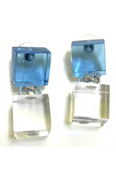 LG - 2 cubes earrings -...