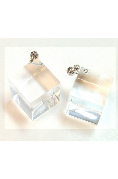 LG - Cubes earrings - clear