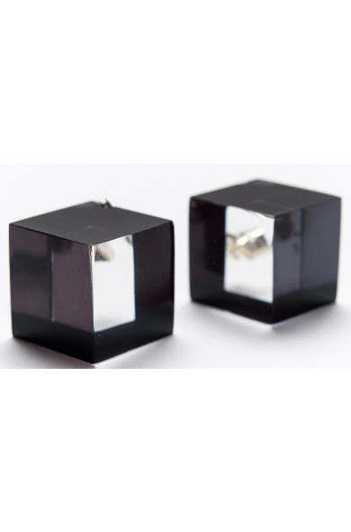 LG - CUBES black - earrings