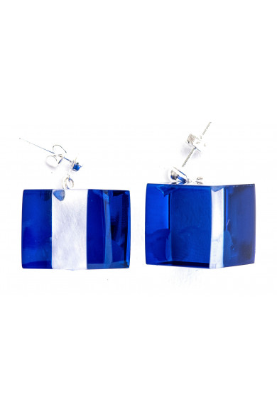 LG - CUBES cobalt - earrings
