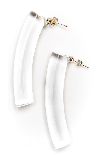 LG - Elbow earrings - clear