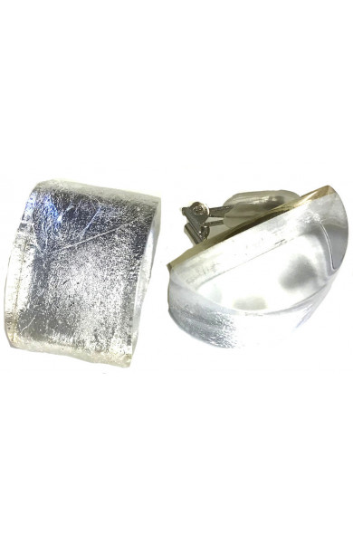 LG - FEUILLE silver clip -...