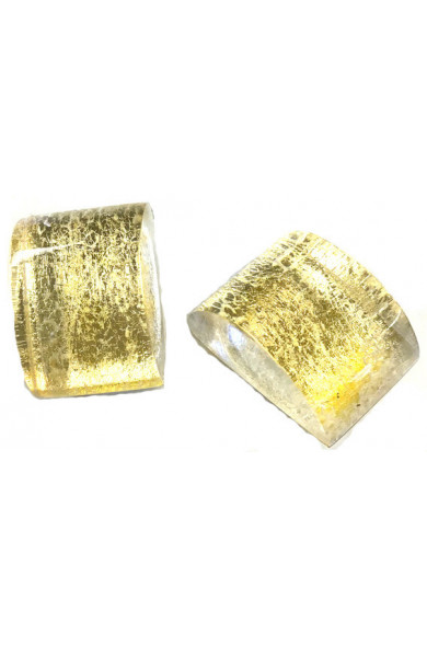 LG - Feuille Square earrings - gold