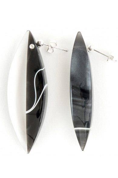 LG - Icy earrings - black