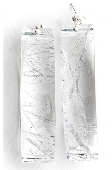 LG - THREADS silver - earrings