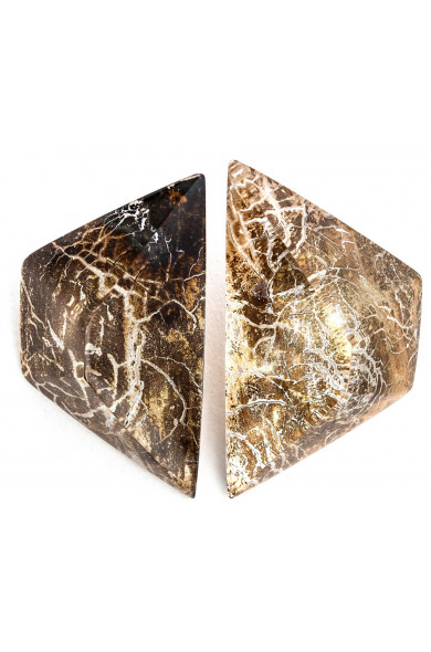 LG - MINERAL copper - earrings
