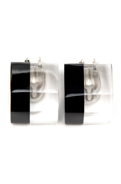 LG - Nuit earrings - black/clear