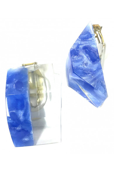 LG - NUIT blue clip - earrings