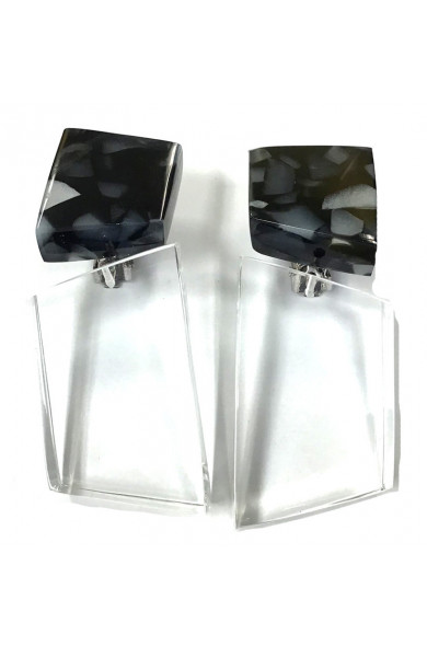 LG - Piano earrings - black...