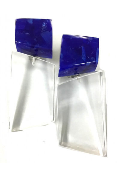 LG - Piano earrings - lapis