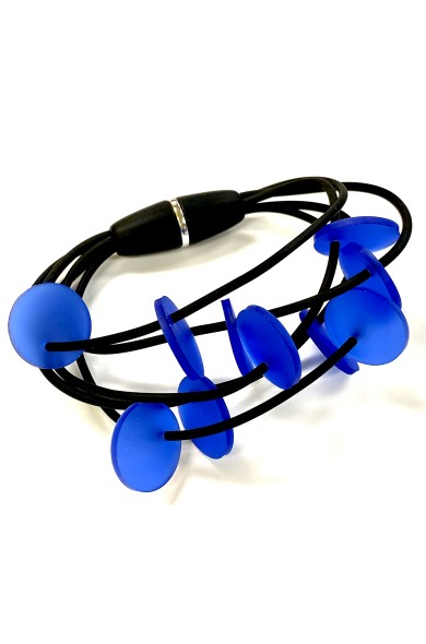 LB DISKS - cobalt bracelet