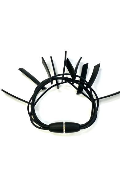 LB SQUARES - black bracelet