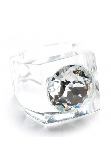 LG - CUBES transparent - ring MIL crystal