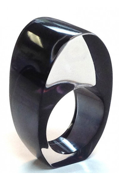 LG - Oval ring - black