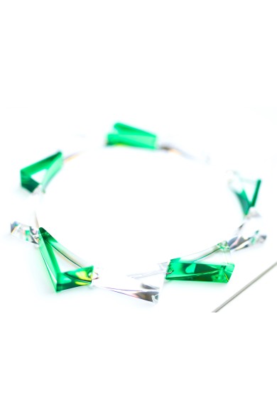 LG - TRIANGLE green - necklace