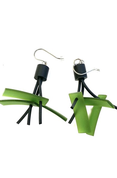 LB STICKS - olive earrings