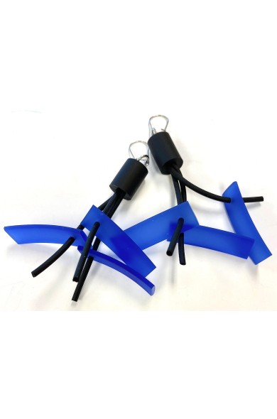 LB PETALES - cobalt earrings