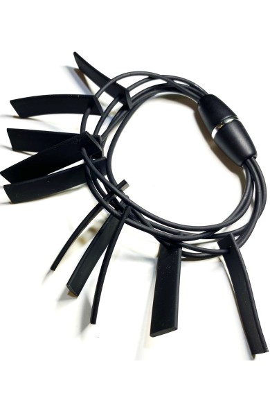 LB SQUARES - black bracelet