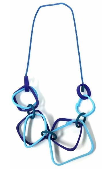SC SQUARE blue - necklace