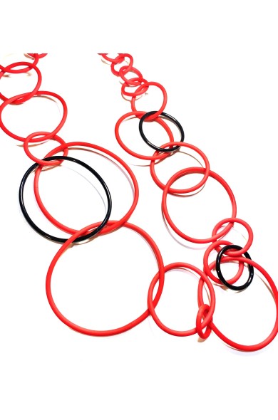 SC OOO red - necklace
