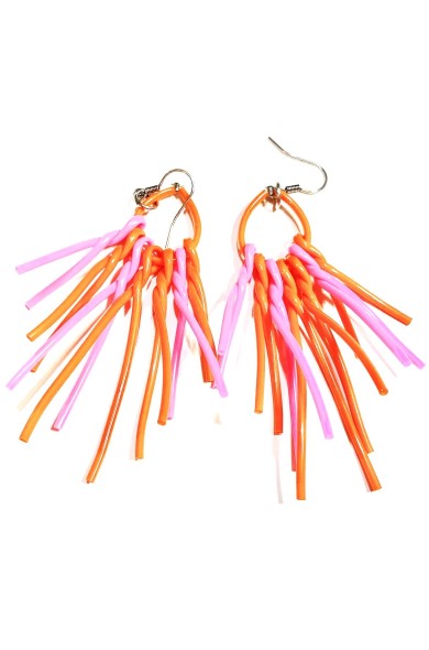 SC Boop earrings - pink/orange