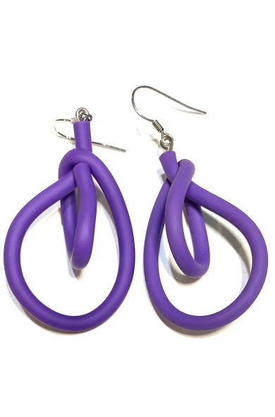 SC NY earrings - purple