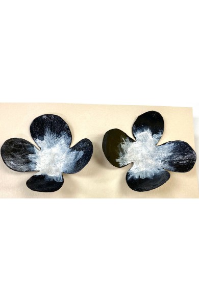 DORA black BLUME - earrings 1