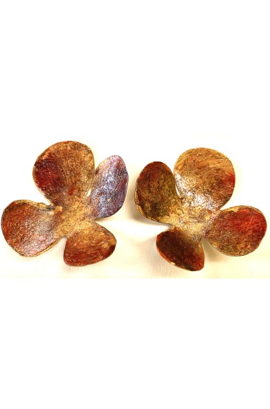 DORA gold BLUME - earrings 1
