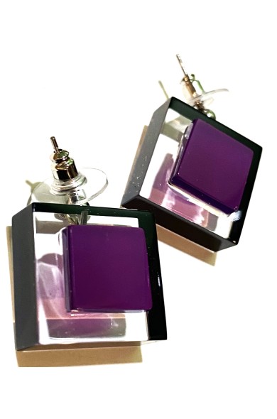 LG - ORIENT purple - earrings