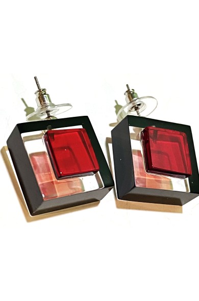 LG - ORIENT red - earrings