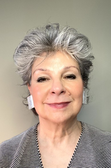 LG - SQUARE silver clip - earrings basic collection