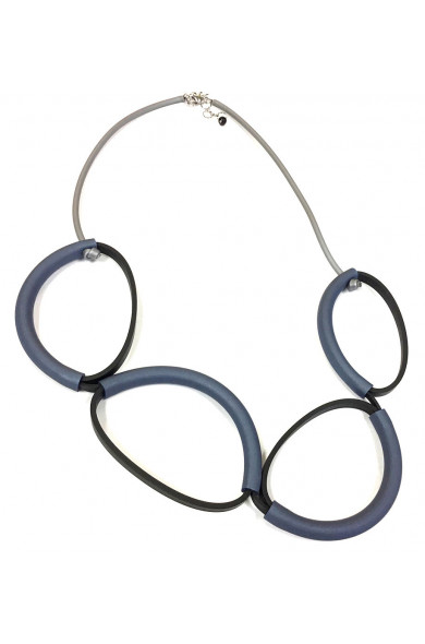 SC DIP grey black - necklace