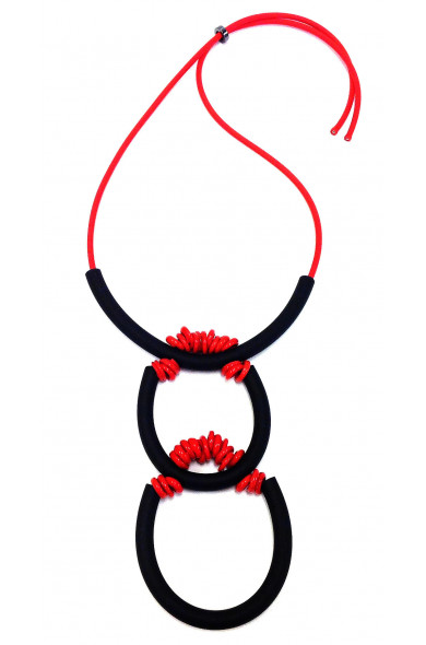 SC Duo red - necklace