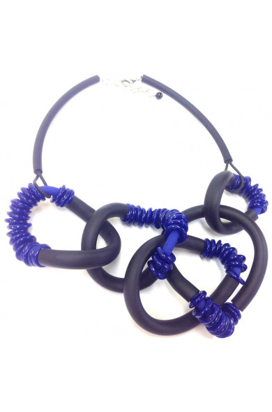 SC IRIS navy/black - necklace