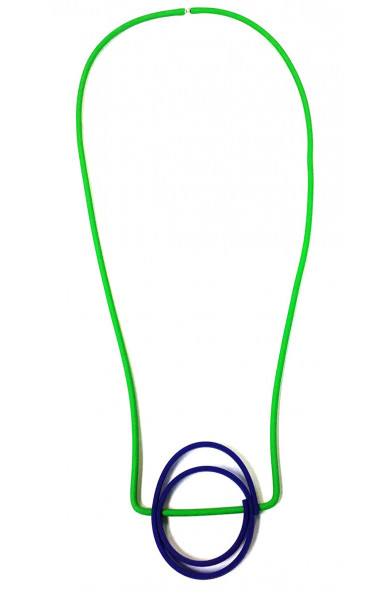 SC PSA pendant - green/navy medallion