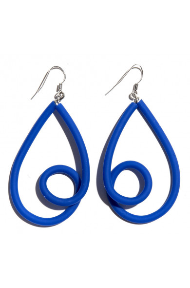 SC Loop earrings - cobalt