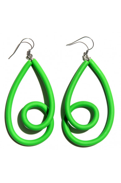 SC Loop earrings - green