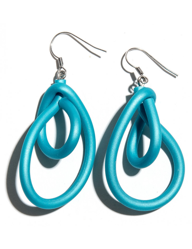 SC NY earrings - aqua sparkle