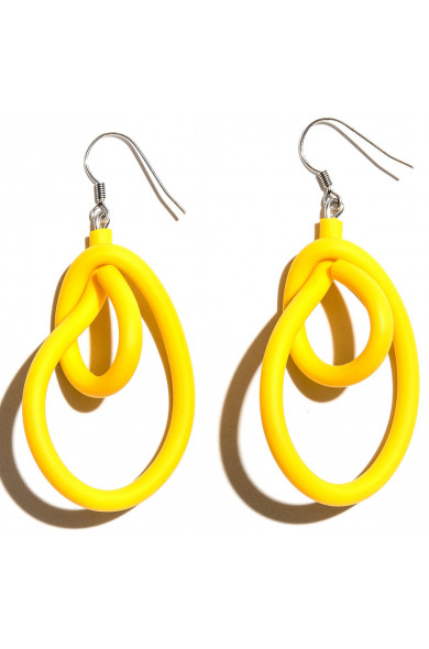 SC NY earrings - yellow