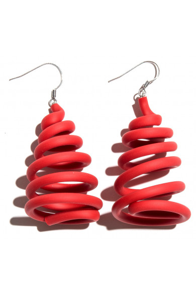 SC Spring earrings - red