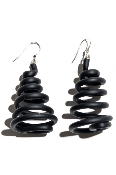 SC Spring earrings - black