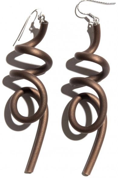 SC Wave earrings - bronze