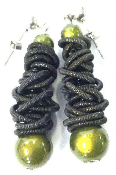 SGP Sprout earring - black/green