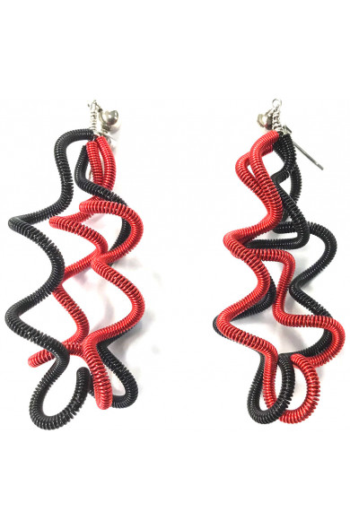 SGP Spirale earring - red/black