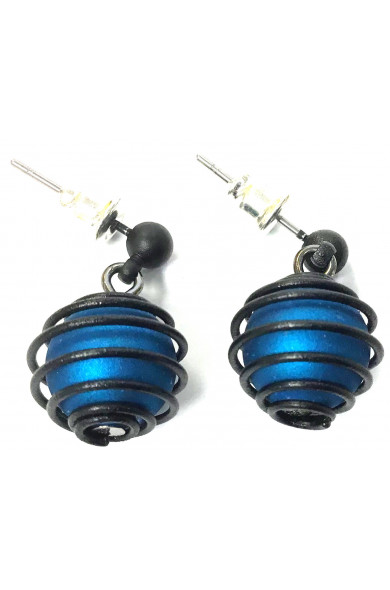 SGP Planet earring - cobalt