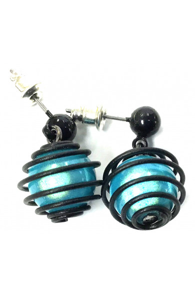 SGP Planet earring - aqua